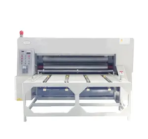 2 Color Flexo Printing Machine With Slotter Die cutter For Carton