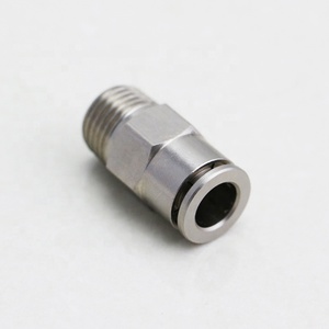 Đầu Nối Ống Nước 4-16Mm Đầu Nối Thẳng Mạ Niken Kim Loại Đẩy Bằng Đồng Khí Nén - Product Image 2