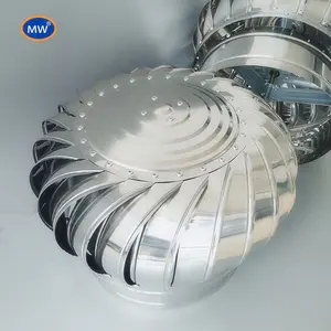 Super kwaliteit roestvrij staal 500mm turbine dak ventilatie uitlaat fans/dak gemonteerde industriële turbine ventilator