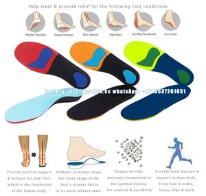 2019 nuevo estilo Poron pie almohadilla EVA duro <span class=keywords><strong>fascitis</strong></span> <span class=keywords><strong>plantar</strong></span> en vivomed soporte de arco piernas arqueadas corrección - Product Image 2