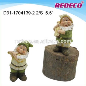 Petit drôle nain <span class=keywords><strong>de</strong></span> <span class=keywords><strong>jardin</strong></span> décor avec instruments - Product Image 4