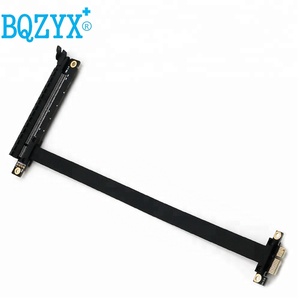 BQZYX Câble morsure PCIe 16x à 1x PCI Express <span class=keywords><strong>Riser</strong></span> Minière Extension de <span class=keywords><strong>Carte</strong></span> <span class=keywords><strong>Graphique</strong></span> Câble 25 cm avec Puissance Ligne gadget - Product Image 1
