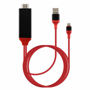 1080 p Sét với TV HDMI AV 8 Pin 2 M Cable <span class=keywords><strong>Adapter</strong></span> cho <span class=keywords><strong>iPhone</strong></span> 7 6 <span class=keywords><strong>5</strong></span> iPad Không Khí - Product Image 1