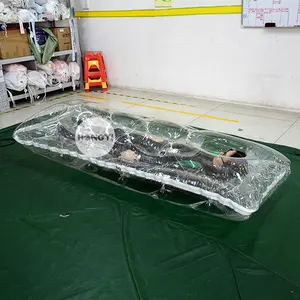 High Quality Double layer Transparent PVC Greenhouse Warm Sleeping Inflatable Sleeping Bag