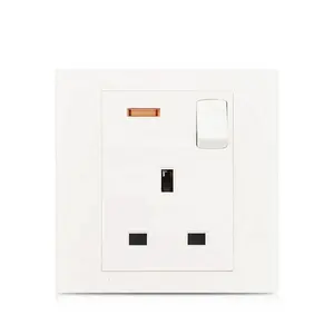 Hotel Supplies PC Electric 1gang 13A Switched Socket Outlet with Indicator