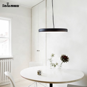Lámpara Colgante de <span class=keywords><strong>Techo</strong></span> Redonda Moderna Savia <span class=keywords><strong>Led</strong></span>, de Acrílico y Metal, Diseño Plano Decorativo - Product Image 6
