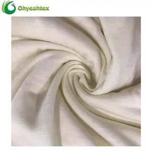 Skin-friendly Single Jersey 50% Milk Protein Fiber 50% Fabric For Bed Sheet