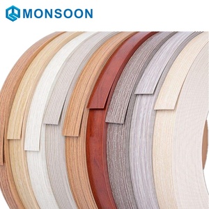 Alto brillante de PVC de grano de madera borde bandas que <span class=keywords><strong>se</strong></span>, precio de venta al por mayor de <span class=keywords><strong>la</strong></span> fábrica - Product Image 1