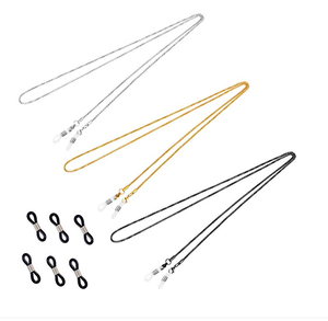 Porte-<span class=keywords><strong>cordon</strong></span> de lecture en acier inoxydable <span class=keywords><strong>pour</strong></span> <span class=keywords><strong>lunettes</strong></span>, lanière de cou, accessoire de mode, écologique, sangle, chaîne de <span class=keywords><strong>lunettes</strong></span> - Product Image 2