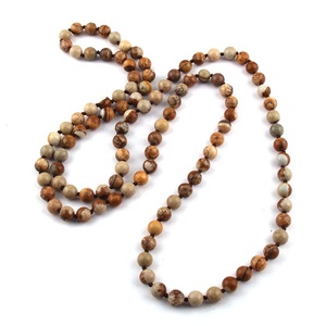 <span class=keywords><strong>Collana</strong></span> da donna in pietra preziosa naturale con dichiarazione annodata da 8mm <span class=keywords><strong>collana</strong></span> lunga da Yoga religiosa 108pc <span class=keywords><strong>Mala</strong></span> - Product Image 2