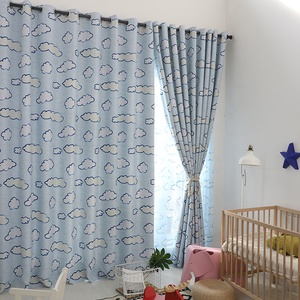 Nube Bambini <span class=keywords><strong>Tende</strong></span> di Stoffa <span class=keywords><strong>Per</strong></span> I Bambini Della Ragazza del Ragazzo Camera Da Letto Soggiorno Blu/Rosa Blackout Cortinas Custom Made <span class=keywords><strong>Tende</strong></span> - Product Image 3