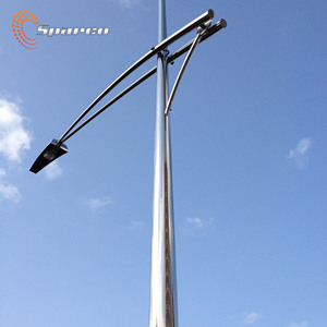 Perche de suspension pour éclairage de rue, pôle en aluminium/acier inoxydable/acier galvanisé, 2M, 6M, 8M, 10M, 12M - Product Image 1