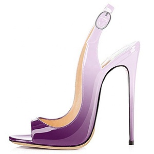 <span class=keywords><strong>Sandali</strong></span> <span class=keywords><strong>con</strong></span> <span class=keywords><strong>Tacco</strong></span> Alto da Donna, Scarpe Eleganti da Lavoro, Peep Toe, Stiletto, Slingback, Tacchi Alti per Donne - Product Image 2