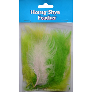 comercio al por mayor HP-79 muestra gratis hecho a mano de Color sólido 5-7 pulgadas personalizado teñido <span class=keywords><strong>plumas</strong></span> de marabú - Product Image 5