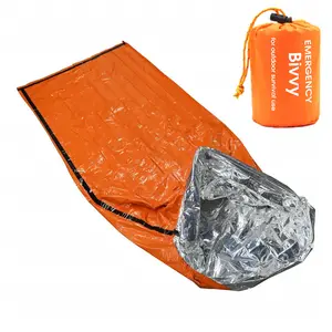 Waterproof Outdoor Travel Camping Safety Bivvy Lightweight Emergency Survival Adult Sleeping Bag Wholesale