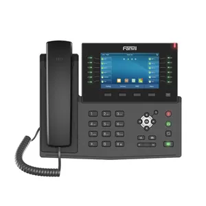 高解像度カラーディスプレイファンビルX7CエンタープライズIP電話20回線のSIP VoIP IP電話