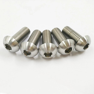 Baoji titane <span class=keywords><strong>vallée</strong></span> fabricants produire titane semi-tête ronde à l'intérieur <span class=keywords><strong>vis</strong></span> à tête hexagonale moto pour une utilisation - Product Image 1