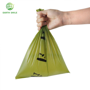BPI EN13432 as 4736 Biodegradable for waste tote corn starch plastic tote bags dog poop - Product Image 5