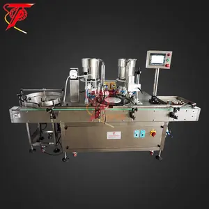 Automatic injection vial filling stoppering and capping machine