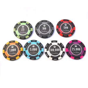 High quality 14g gaming poker chips with customized logo