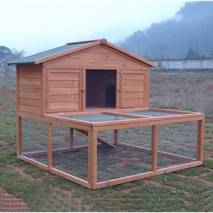 SDR006 ahşap <span class=keywords><strong>Pet</strong></span> House ucuz <span class=keywords><strong>Hutch</strong></span> tasarımları ahşap tavşan kafesleri - Product Image 3