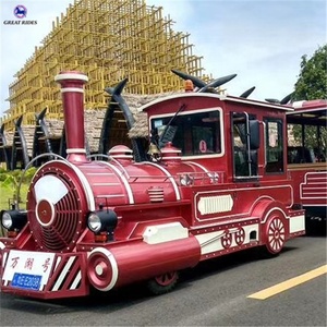 <span class=keywords><strong>Precio</strong></span> barato al Aire Libre Parque <span class=keywords><strong>de</strong></span> Atracciones atracción 2 <span class=keywords><strong>vagones</strong></span> 40 asientos diesel sin caminos tren para hacer - Product Image 1