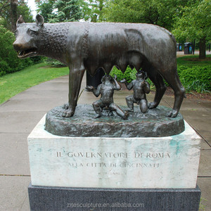 Mestiere Del metallo Bronzo Scultura Capitoline Lupo Romulus e Remus - Product Image 2