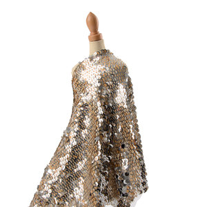 Venta al por mayor de alta calidad de doble cara <span class=keywords><strong>sirena</strong></span> oro tejido bordado de lentejuelas - Product Image 1