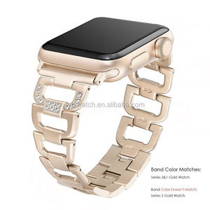 Cristal Bling Bandes pour <span class=keywords><strong>Apple</strong></span> Montre 38mm <span class=keywords><strong>42mm</strong></span> Femmes Or Rose <span class=keywords><strong>Bracelet</strong></span> Interchangeable <span class=keywords><strong>Bracelet</strong></span> pour <span class=keywords><strong>apple</strong></span> <span class=keywords><strong>Watch</strong></span> Series 3 2 1 - Product Image 4