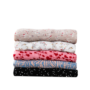Calidad transpirable fresco lunares y estampado floral tejido crepe tela de gasa - Product Image 6