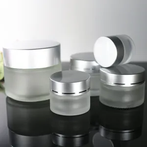 5 Gam 10 Gam 15 Gam 30 Gam 50 Gam 100 Gam Rõ Ràng Frosted Glass Mỹ Phẩm Jar Cho Kem Lip Balm