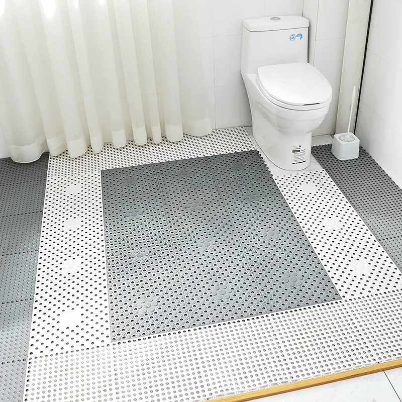 Environmentally pvc water absorbent anti-slip bathroom custom bath mat
