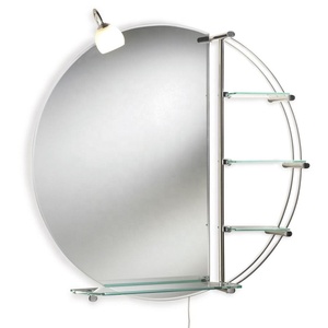 Marco de Metal 800mm pared espejo de <span class=keywords><strong>baño</strong></span> <span class=keywords><strong>con</strong></span> <span class=keywords><strong>luz</strong></span> <span class=keywords><strong>y</strong></span> estante - Product Image 4
