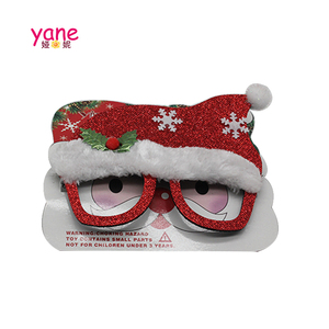 En gros accessoires de noël santa claus forme masque de noël lunettes forme masque - Product Image 1