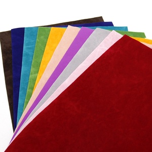 10 Piece/set Plain Color <strong>Velvet</strong> Synthetic <strong>Faux</strong> Leather <strong>Fabric</strong> for Bag 81265 - Product Image 4
