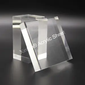 XINTAO एक्रिलिक ग्लास 20mm कट करने के लिए आकार स्पष्ट एक्रिलिक शीट 20mm 4x8