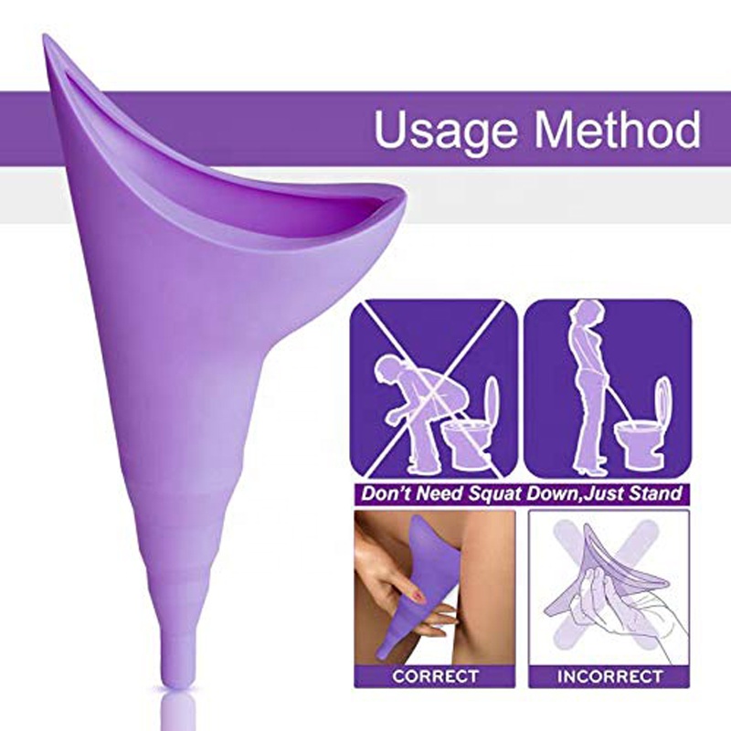 Силиконовая воронка для мочеиспускания на открытом воздухе, портативные стоячие писсуары для путешествий