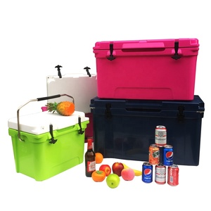 Grande glacière <span class=keywords><strong>de</strong></span> camping en PE rotomoulé <span class=keywords><strong>de</strong></span> 45 litres, réutilisable, à rayures <span class=keywords><strong>de</strong></span> dessin animé, pliable, étanche, pour aliments, boissons et canettes <span class=keywords><strong>de</strong></span> voyage - Product Image 1