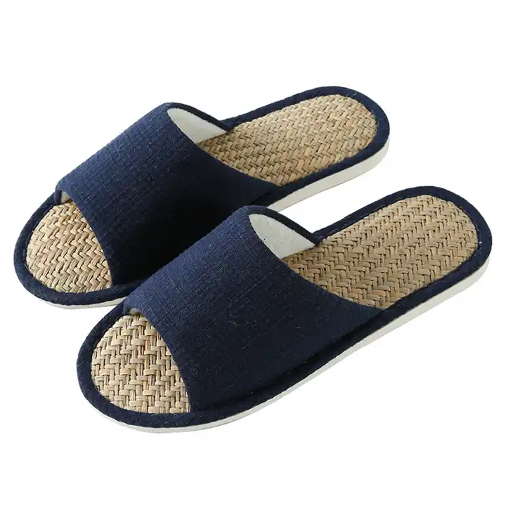 Wholesale Japanese Natural Tatami Bamboo Insole Indoor Wide Width Memory House Japanese Slippers m.alibaba.com