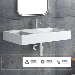 OEM <span class=keywords><strong>de</strong></span> alta calidad <span class=keywords><strong>de</strong></span> superficie sólida artificial fundición <span class=keywords><strong>de</strong></span> piedra <span class=keywords><strong>de</strong></span> <span class=keywords><strong>baño</strong></span> colgado en la pared lavabo con armario - Product Image 2