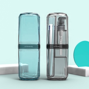 Accessori per il bagno Sette pezzi viaggiare bottiglia set di modo di trasporto borsa da <span class=keywords><strong>viaggio</strong></span> borsa da toilette per spazzolino da denti della cassa del supporto - Product Image 5
