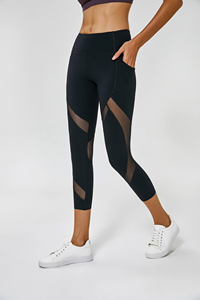 Mujeres Nuevo estilo Mujeres Spandex Booty Leggings Verano 3 cuartos Pantalones para mujeres - Product Image 2