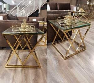 Modern Design <strong>Rectangle</strong> Shape Glass Top Stainless Steel Frame Coffee <strong>Table</strong> <strong>Side</strong> <strong>Table</strong> Console <strong>Table</strong> - Product Image 5