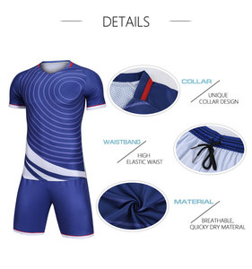 The Polyester training team Sports uniforms Football shirt short Football jerseys customized for Club - Product Image 5