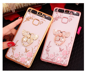 Nuova Cover Flessibile Sottile in TPU con Glitter e Diamanti per <span class=keywords><strong>Huawei</strong></span> Honor <span class=keywords><strong>10</strong></span>/Enjoy 8/<span class=keywords><strong>Mate</strong></span> 20/P20 - Product Image 4