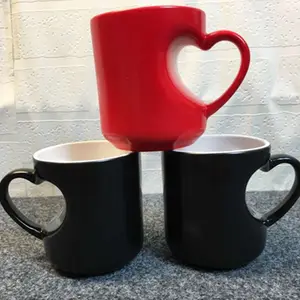 Hobbysub — <span class=keywords><strong>tasse</strong></span> à Sublimation, impression d'images numériques, <span class=keywords><strong>tasse</strong></span> à couleurs changeantes, poignée <span class=keywords><strong>de</strong></span> cœur MT06 - Product Image 1