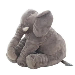 Lustomized Groothandel Luxe Roze Olifant Kussen Baby Zacht Als 60Cm Pluche Gevulde Materiaal Olifant Knuffels