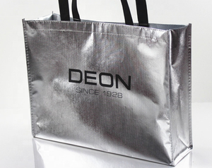 Giá thấp tùy chỉnh in logo vàng kim loại không dệt mua sắm Túi mua sắm tái sử dụng túi - Product Image 5