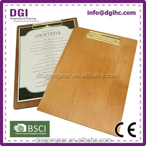 planche de bois pas cher 4 trous en métal clip équipement de <span class=keywords><strong>restaurant</strong></span> en bois menu titulaire conseils pour le monde entier - Product Image 6