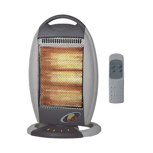 800 W/1200 W Populer Kipas Angin Listrik Halogen Heater dengan Remote Control